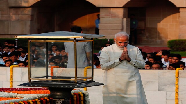 Leaders pay homage to Mahatma Gandhi on his 150th birth anniversary ...