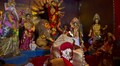 Low-key Durga idol immersion in Ichamati river under COVID shadow