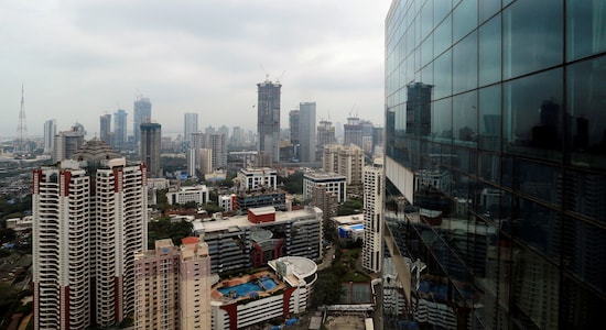 General view of Mumbai's central financial district