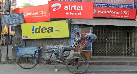 Telecom operators Vodafone idea, Bharti Airtel