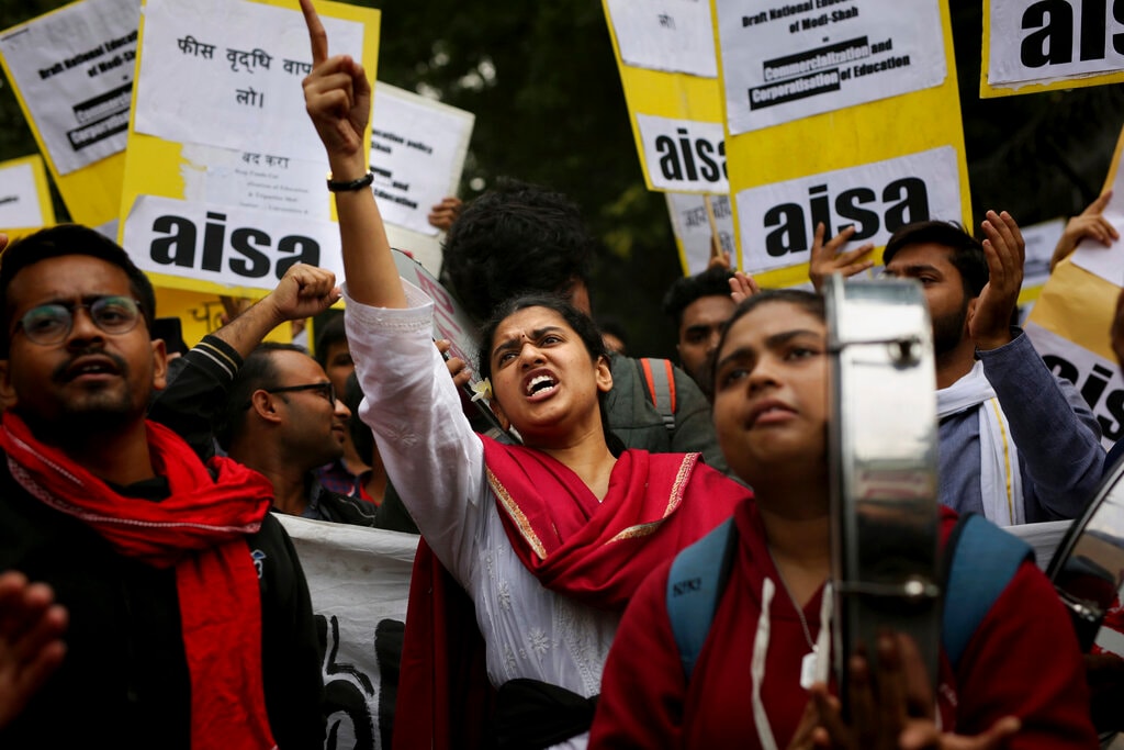 In pictures: The JNU student protests against fee hike - cnbctv18.com