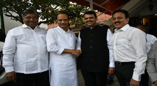 In Pictures: BJP, NCP faction form Maharashtra government