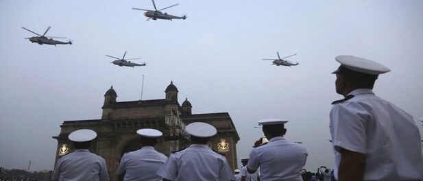 In Pictures: Navy personnel take part in rehearsal for Naval Day celebrations