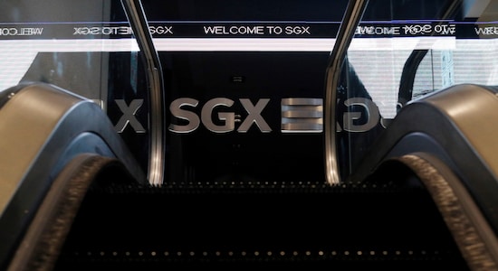 An SGX sign is pictured at Singapore Stock Exchange An SGX sign is pictured at Singapore Stock Exchange