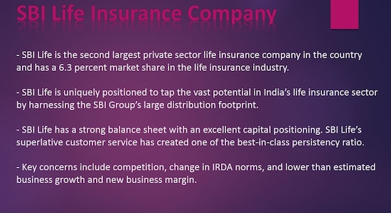 SBI Life Insurance Company: 