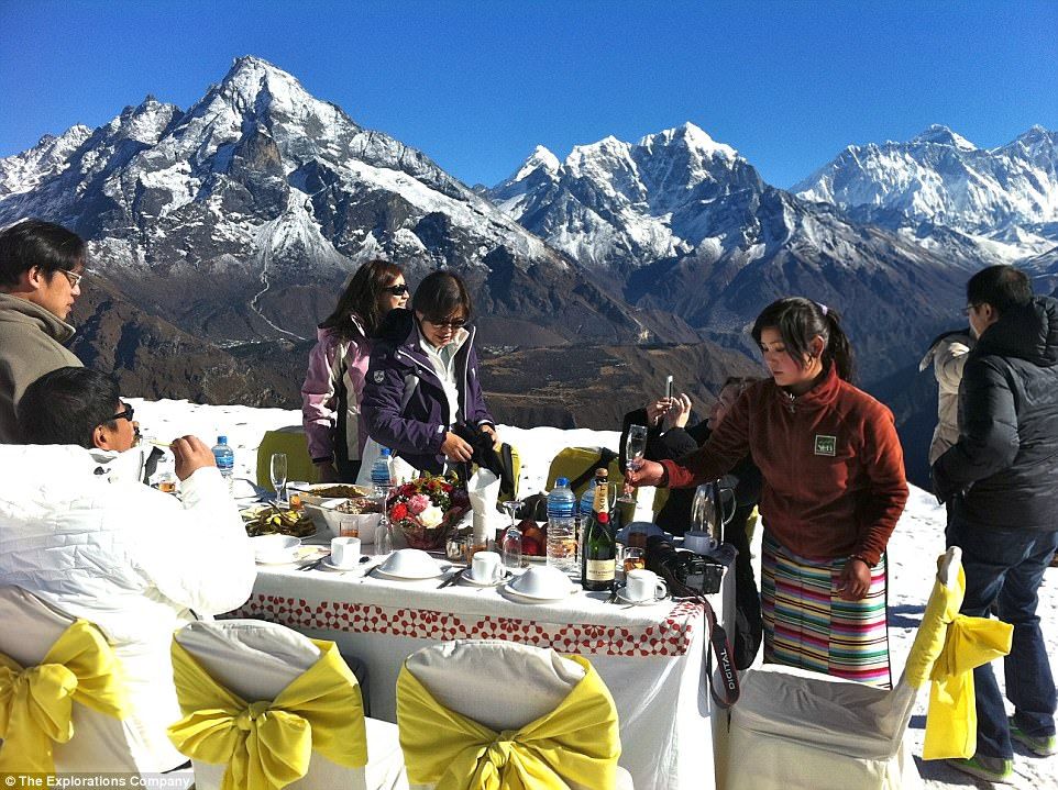 Champagne Breakfast at Kala Patthar