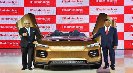 Greater Noida: Mahindra and Mahindra CEO & MD Pawan Goenka (R) unveils the Mahindra Funster EV Concept car at the Auto Expo 2020 in Greater Noida, Wednesday, Feb. 5, 2020. (PTI Photo/Ravi Choudhary) (PTI2_5_2020_000052B) Greater Noida: Mahindra and Mahindra CEO & MD Pawan Goenka (R) unveils the Mahindra Funster EV Concept car at the Auto Expo 2020 in Greater Noida, Wednesday, Feb. 5, 2020. (PTI Photo/Ravi Choudhary) (PTI2_5_2020_000052B)