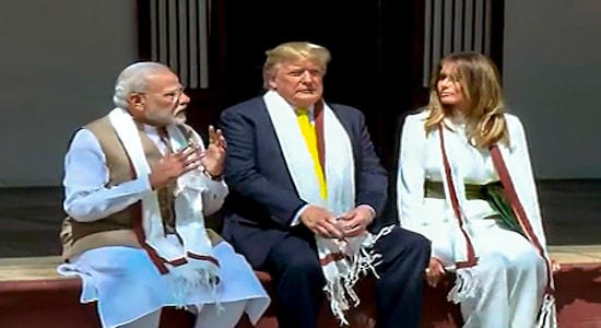 US President Trump at Sabarmati Ashram