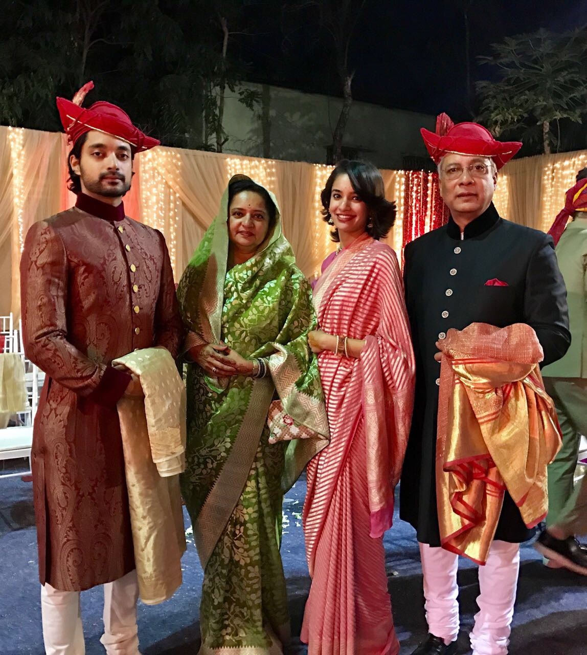 L-R: Umadevi with son Dhruv, daughter Rohini and husband Dhananjay Rao Jadhav.