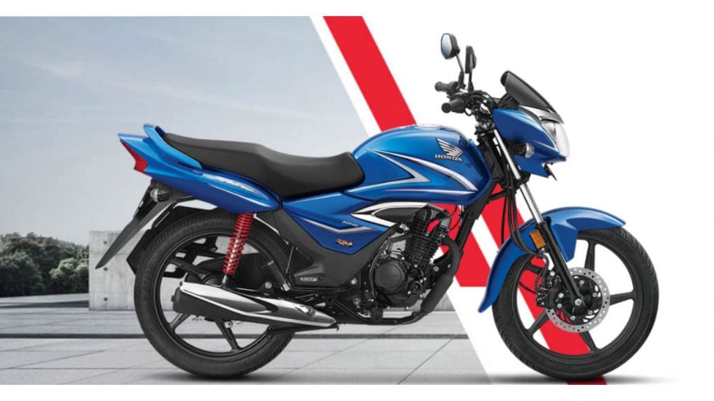 Honda shine online blue colour bike