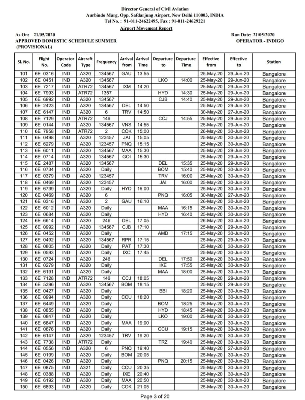 Domestic flights begin from May 25: Full schedule of Air India, Vistara ...