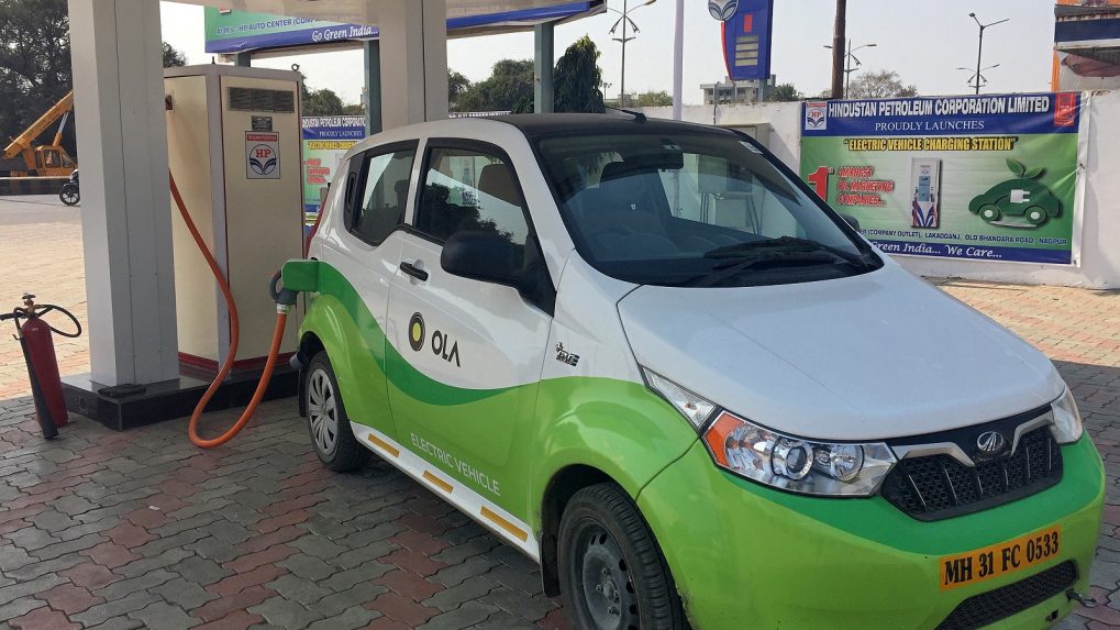 Ola cabs store electric vehicles