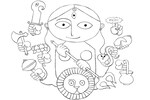 Mahishasura Mardini illustrated: The story of Ma Durga's victory over the shape-shifting demon