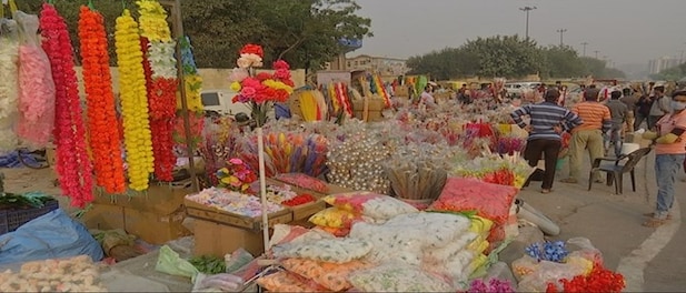 Festive spirit adds some colour to Delhi's Ghazipur flower market; but supply remains a problem