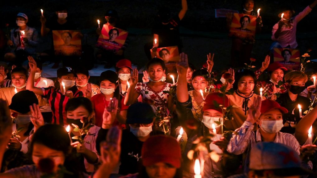 Myanmar Protesters Call For General Strike Against Coup