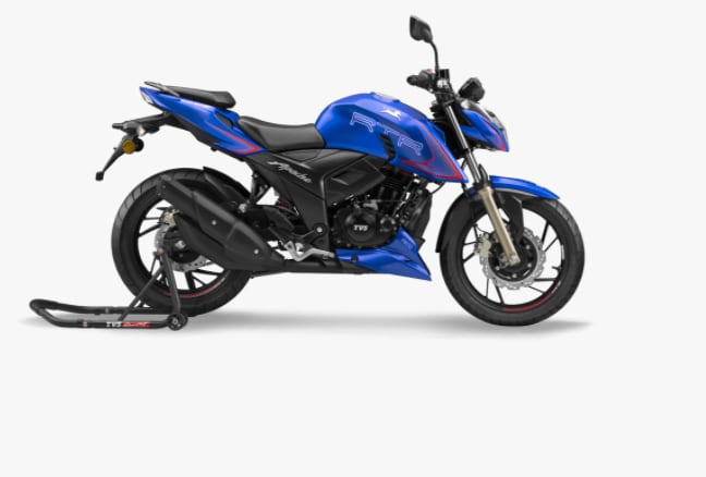 New apache bike blue colour hot sale