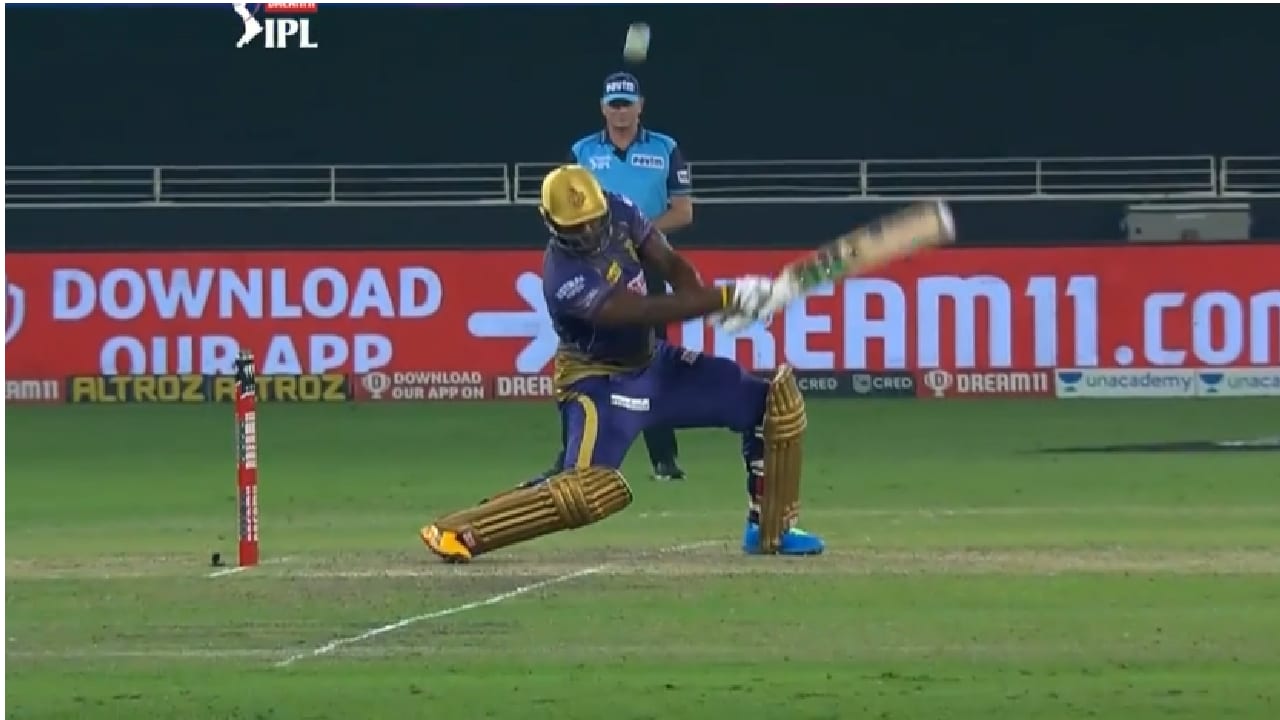  The Andre Russel show in IPL 2019:  The Kolkata Knight Riders were facing Royal Challengers Bangalore and chasing a target of 206, which looked like an uphill task when the former were struggling at 157/5 in 17 overs. Russel smashed seven sixes and a four in 13 balls in his 48-run innings, finishing the game with five balls to spare. Image source: iplt20.com