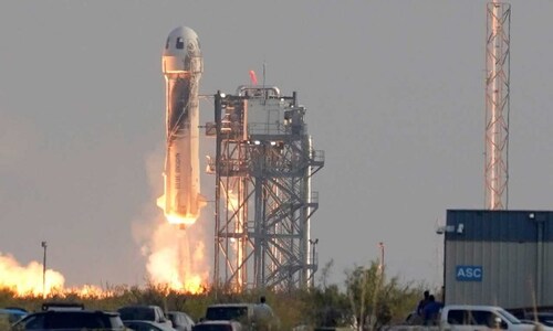 In pics: A look at Jeff Bezos' 1st passenger flight to space aboard Blue Origin's New Shepard rocket