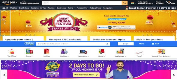 Flipkart Big Billion Days, Amazon Great Indian Festival to start from Oct 3: Best deals on smartphones