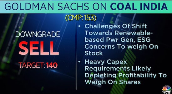 Goldman Sachs on Coal India, Coal India, Coal India share price, stock market, brokerage calls 
