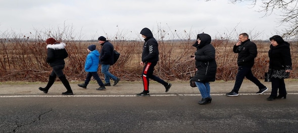 Russia-Ukraine War: Dragging suitcases, Ukrainians trek to safety in Hungary