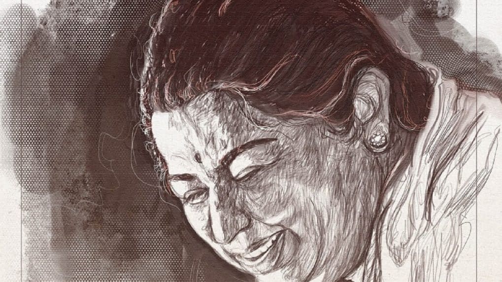 Portrait Drawing of Lata Mangeshkar | Tribute to Lata Mangeshkar | Lata  Mangeshkar Drawing Tutorial - YouTube