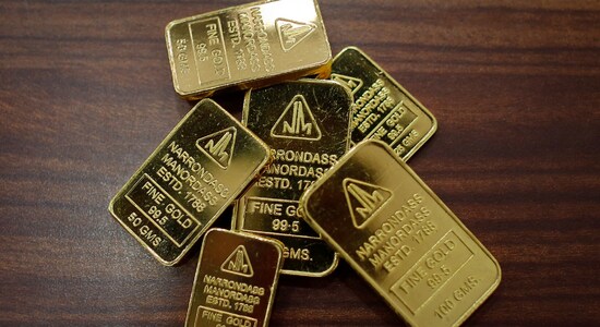 Gold biscuits are seen in this picture illustration taken inside a jewellery showroom in Mumbai (Image: Reuters) Gold biscuits are seen in this picture illustration taken inside a jewellery showroom in Mumbai (Image: Reuters)