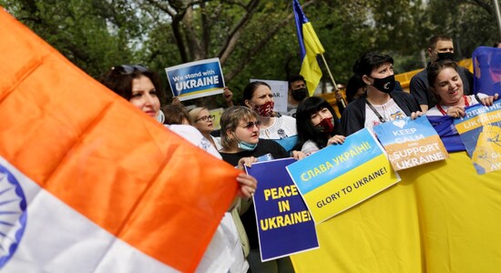 Indians in Ukraine | Ukraine was once home to a thriving and strong Indian community, mostly made up of students studying in medical colleges. The country was home to a total of 20,000 Indians, 18,000 of whom were students. As a result of the war a majority of the Indians present fled the country, with around 2000-3000 being evacuated out of the country. Despite this one Indian student was killed and another one injured in Ukraine and around 15-20 now remain in Ukraine who still wish to be evacuated. (Image: reuters) Indians in Ukraine | Ukraine was once home to a thriving and strong Indian community, mostly made up of students studying in medical colleges. The country was home to a total of 20,000 Indians, 18,000 of whom were students. As a result of the war a majority of the Indians present fled the country, with around 2000-3000 being evacuated out of the country. Despite this one Indian student was killed and another one injured in Ukraine and around 15-20 now remain in Ukraine who still wish to be evacuated. (Image: reuters)