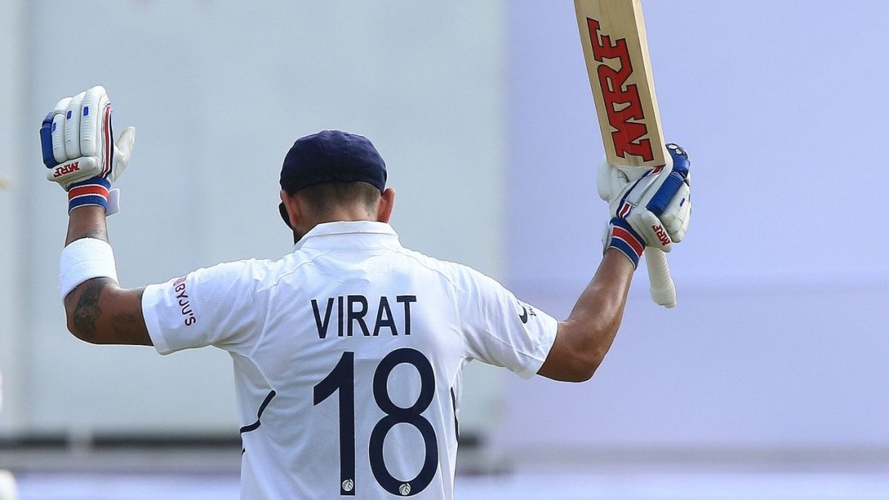 Virat Kohli celebrates his 254 vs South Africa (Image: BCCI)