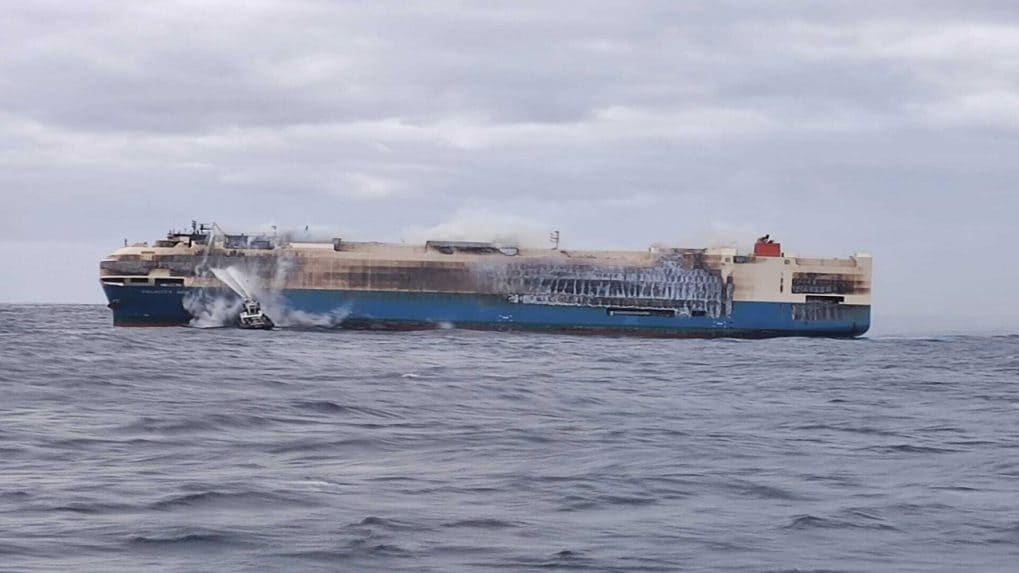 Cargo ship carrying 4,000 luxury cars sinks in Atlantic two weeks after