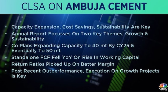 CLSA on Ambuja Cement, ambuja cement, share price, stock market 