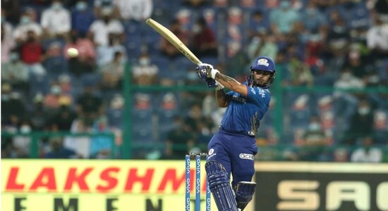 No. 5 | Ishan Kishan | For: Mumbai Indians | Against: Sunrisers Hyderabad Towards the fag end of the 2021 season of IPL, a league match between MI and SRH saw Ishan Kishan attack the SRH bowlers and smashing a fifty in just 16 balls. Kishan went on to score 84. Along with Suryakumar Yadav's 82, MI posted a monumental 235 for 9. Although MI beat SRH in that match, but failed to make it into the playoffs. (Image: IPL/BCCI) No. 5 | Ishan Kishan | For: Mumbai Indians | Against: Sunrisers Hyderabad Towards the fag end of the 2021 season of IPL, a league match between MI and SRH saw Ishan Kishan attack the SRH bowlers and smashing a fifty in just 16 balls. Kishan went on to score 84. Along with Suryakumar Yadav's 82, MI posted a monumental 235 for 9. Although MI beat SRH in that match, but failed to make it into the playoffs. (Image: IPL/BCCI)