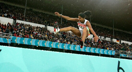 Anju Bobby George | Former Indian athlete is best known when she won the broze medal at the he bronze medal in long jump at the 2003 World Championships in Athletics in Paris. She thus became the first Indian athelete to win a medal at the World Championships in Athletics. Two years later at the World Athletics Final George won the gold medal. She has claimed bronze medal at the 2002 Manchester Commonwealth Games. At the 2002 Busan Asian Games and the 2006 Doha Asian Games she won gold and silver respectively. The long jumper has a gold and a silver medal from the 2005 and the 2007 Asian Championships resepctively. At the 2006 Colombo South Asian Games she clinched the gold medal. (Image: Reuters) Anju Bobby George | Former Indian athlete is best known when she won the broze medal at the he bronze medal in long jump at the 2003 World Championships in Athletics in Paris. She thus became the first Indian athelete to win a medal at the World Championships in Athletics. Two years later at the World Athletics Final George won the gold medal. She has claimed bronze medal at the 2002 Manchester Commonwealth Games. At the 2002 Busan Asian Games and the 2006 Doha Asian Games she won gold and silver respectively. The long jumper has a gold and a silver medal from the 2005 and the 2007 Asian Championships resepctively. At the 2006 Colombo South Asian Games she clinched the gold medal. (Image: Reuters)