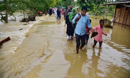 Floods hits 20 districts, affect nearly 2 lakh people in Assam