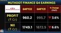Muthoot Finance shares tank over 9% as Street disappointed on earnings miss