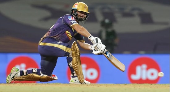 Rinku Singh | Base Price: ₹ 20 Lakhs | Selling Price: ₹ 55 Lakhs | Team: Kolkata Knight Riders | Rinku Singh was one of the best performing uncapped player of IPL 2022. He featured in only seven matches for KKR yet finished as the team's fifth-highesh run scorer of the season. His two catches and a blistering 42 against Rajasthan Royals won him the Player of the Match awar in a league game. But the performance that left everyone stunned was his breathtaking 40 in only 15 balls against Lucknow Super Giants that nearly helped the Knight Riders eclipse Super Giants huge total of 208. (Image: IPL/BCCI)
