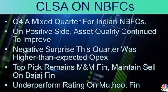 CLSA, NBFCs, Mahindra and Mahindra Finance, Bajaj Fin, Muthoot Finance