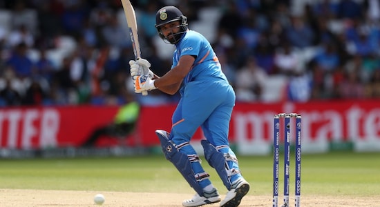 With three innings of over 200 in ODIs, Rohit Shrama has the unparalled record of being the batter with most double hundreds in 50-over cricket. (Image: Reuters)