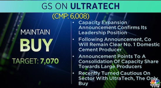 Goldman Sachs on UltraTech Cement, UltraTech Cement, share price, brokerage calls, brokerage radar 