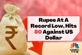 Rupee sinks to 80 against US dollar for the first time ever