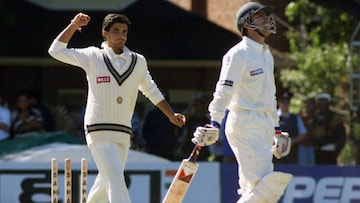In 1997, Sourav performed exceedingly well against Pakistan in the Sahara Cup. He was awarded ‘Man-of-the-match’ four times during the tournament. Not only did Ganguly score runs but also took a 5-wicket haul. He scored the highest runs in the world in 1997 and was declared the best batter of the year. (Image: Reuters)
