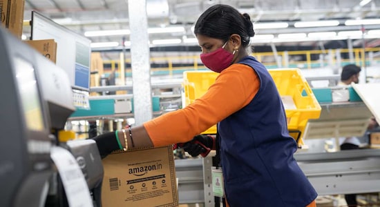 There are sortation stations across 19 states with a sortation area of 2.3mn sq ft. Once sorted it's sent to one of Amazon's 1850 delivery stations on the basis of the address and then delivered to the customer. There are sortation stations across 19 states with a sortation area of 2.3mn sq ft. Once sorted it's sent to one of Amazon's 1850 delivery stations on the basis of the address and then delivered to the customer.