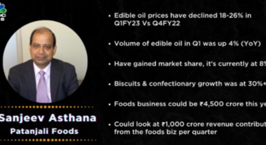 Patanjali Foods says edible oil sales will grow as prices decline