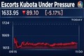 Escorts Kubota shares hit after net profit declines 20% due to inflation