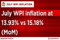 WPI inflation edges lower to 13.93% in July against 15.18% in June