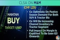 M&M jumps 4% as CLSA says sales may spike in the festive season