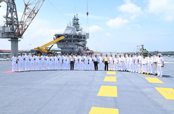 Delivery of Indigenous Aircraft Carrier (Iac) 'Vikrant' (Image: PIB)