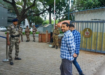 New Delhi: Popular Front of India Delhi unit head Parvez being brought at the office of the Enforcement Directorate after his arrest, in New Delhi, Thursday, Sept. 22, 2022. (PTI Photo)(
