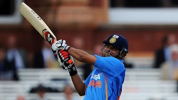 After the successful World Cup campaign India toured England. In an ODI match at Lord's, batting first India werre reduced to 110/4. It was then that Suresh Raina came together with MS Dhoni and the two batsmen put up a 169-run partnership. Raina played a brutal knock of 84 from 75 balls which included seven fours and two sixes. One of the two sixes that Raina hit was so hard that the ball flew out of the Lord's stadium. From the other end Dhoni scored 78 to take India to 280/5. Although Raina's knock did not result in India's win but it was one of the best knock that the left handed batsman has played in his ODI career. 
