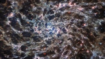 NASA's James Webb Telescope reveals the spooky infrared 'bones' of a galaxy